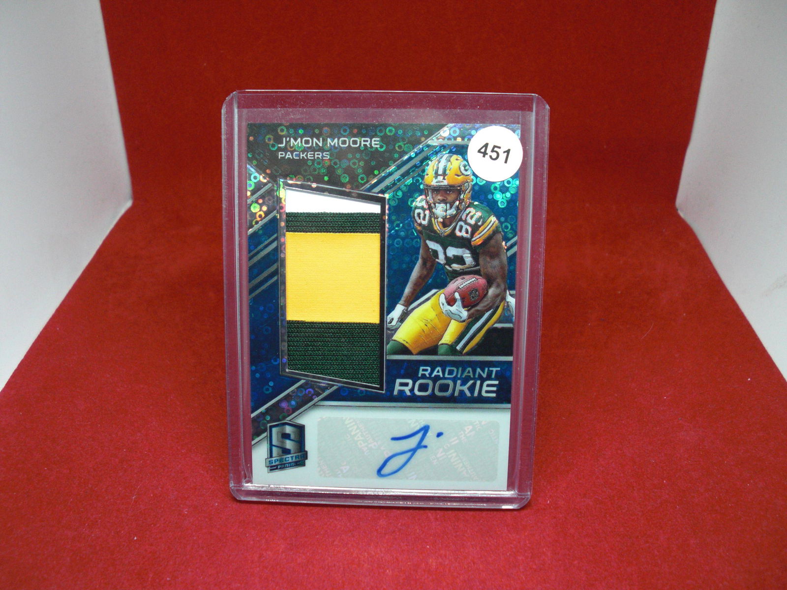 jmon moore radiant rookie patch auto 49/99 (1 of 1)