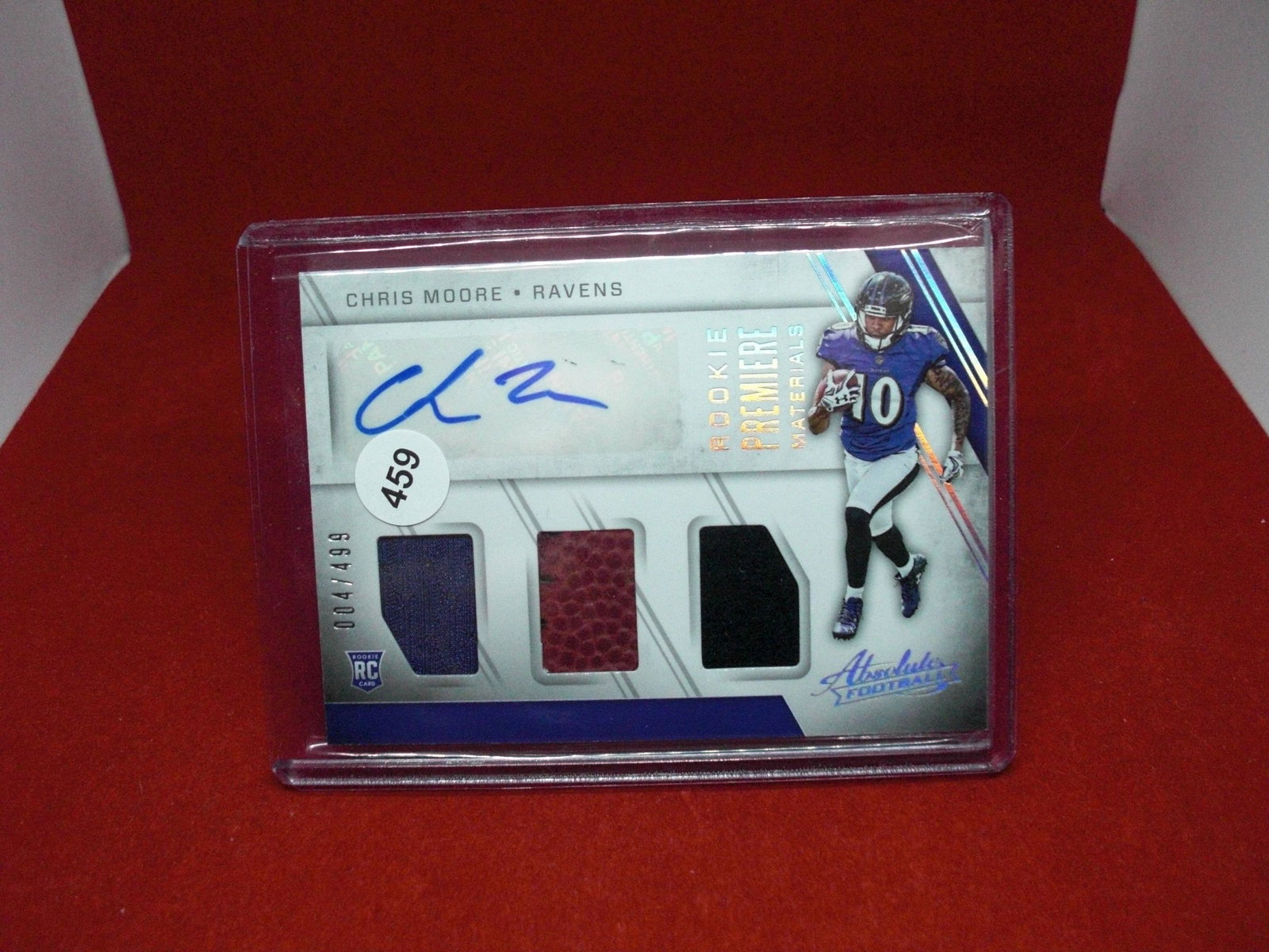 chris moore rookie patch auto 004/499 (1 of 1)