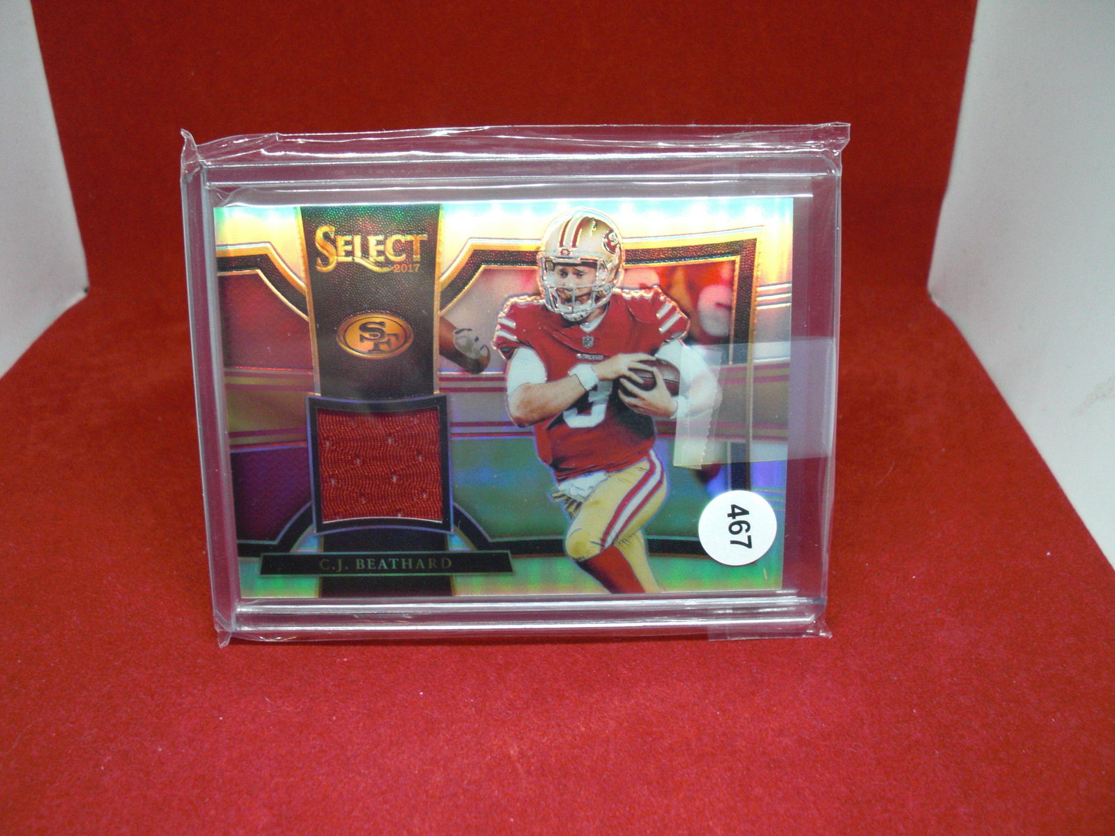 cj beathard rookie select jersey card 073/199 (1 of 1)