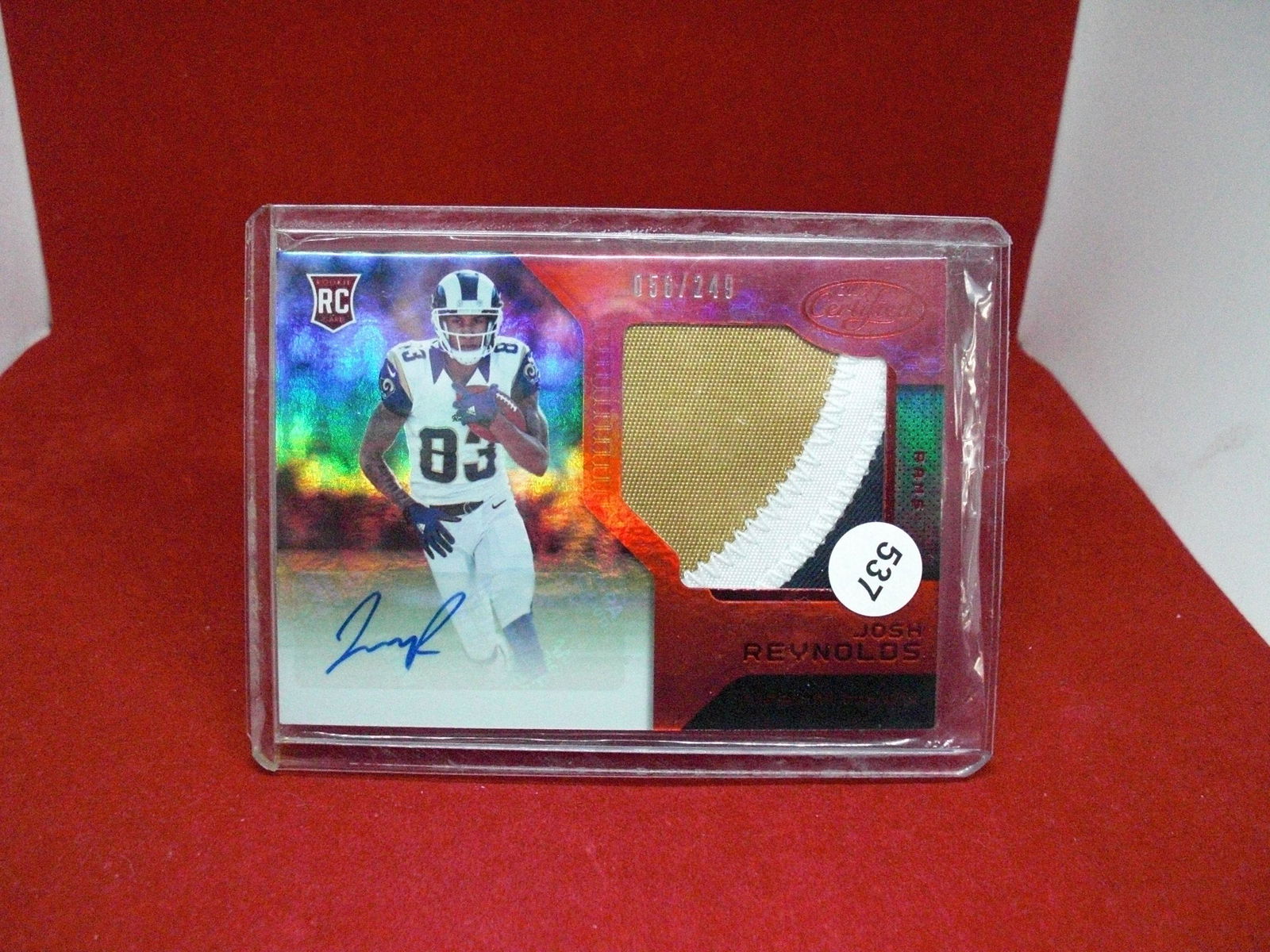 Josh Reynolds rookie patch auto 056/249 (1 of 1)