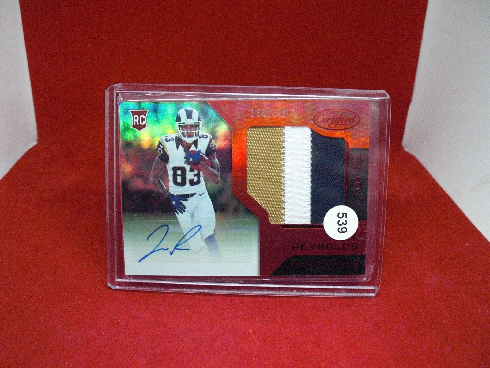 Josh Reynolds rookie patch auto 160/249 (1 of 1)
