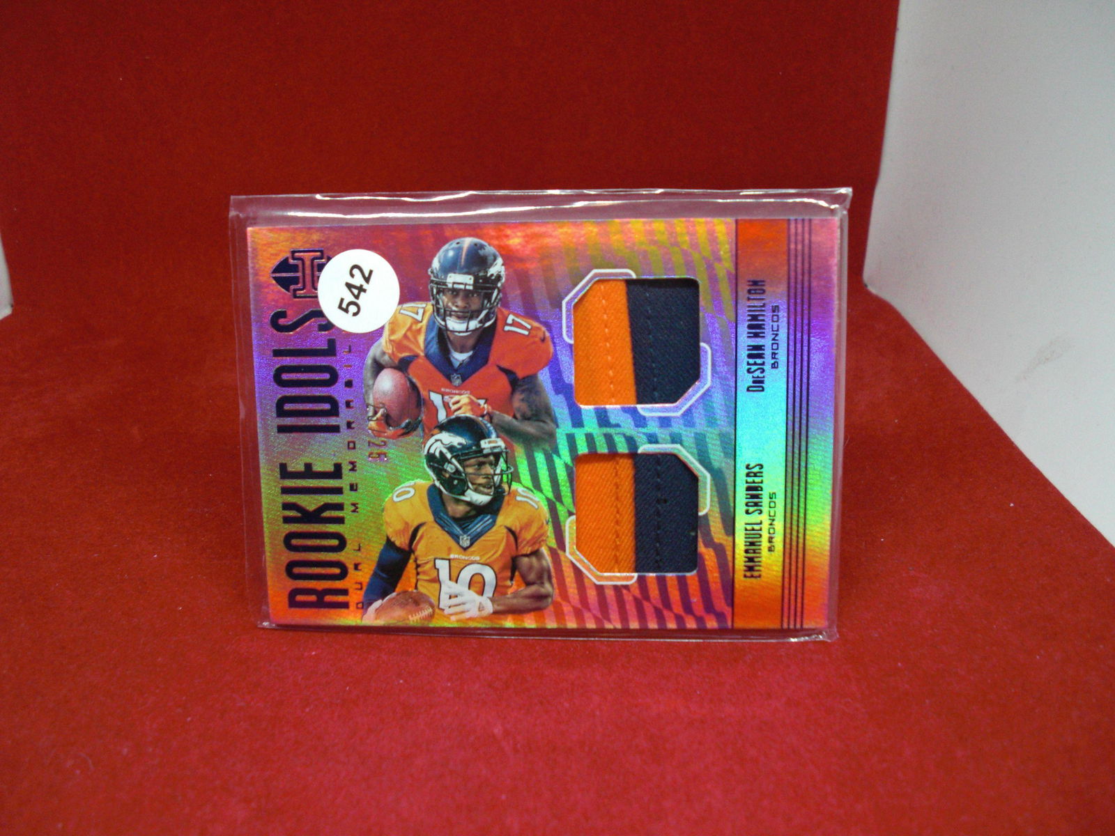 emmanuel sanders daesean hamilton dual patch 23/25 (1 of 1)