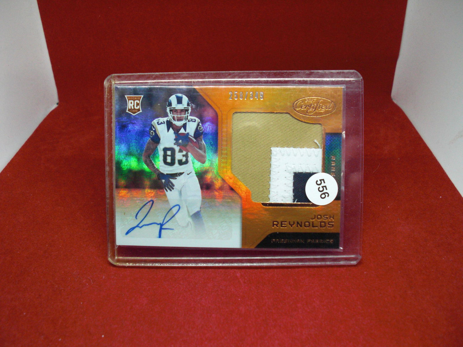 josh reynolds rookie patch auto 258/349 (1 of 1)