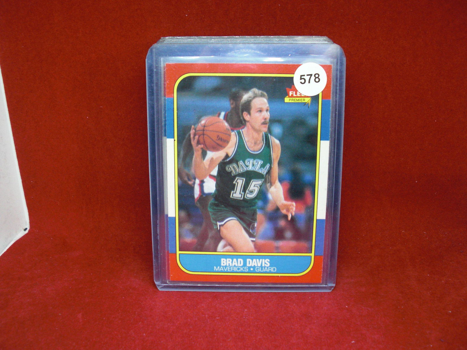 1986 fleer basketball Brad Davis: better grade 1986 fleer set break!