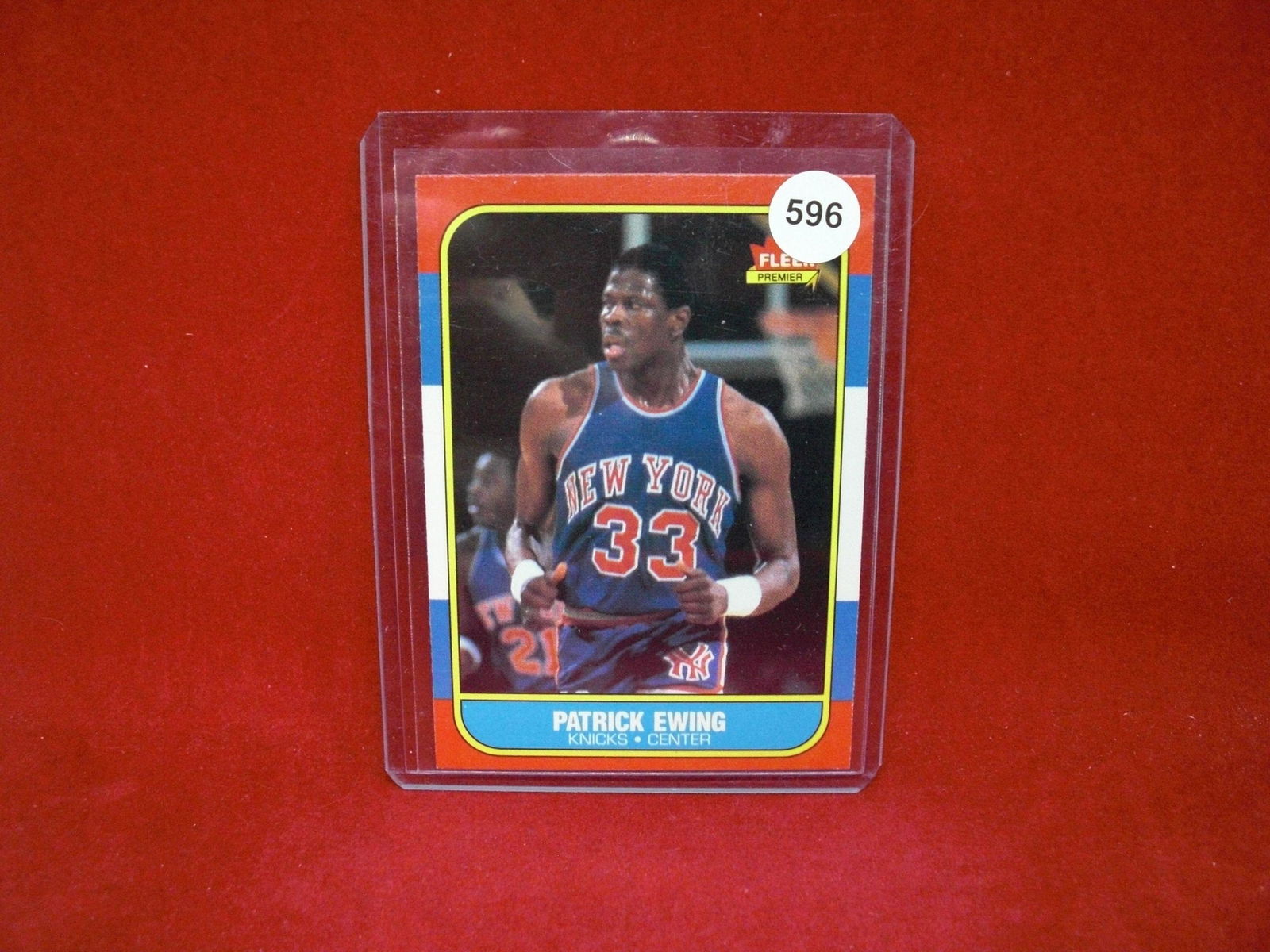1986 fleer basketball Patrick Ewing rookie card (1 of 1)