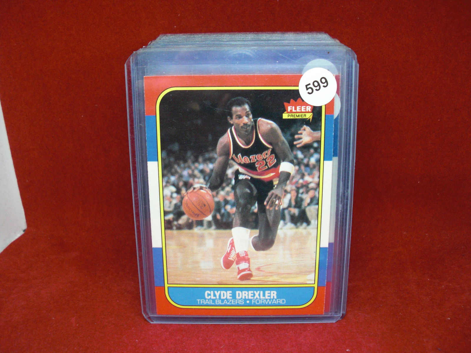 1986 fleer basketball Clyde drexler rookie card (1 of 1)