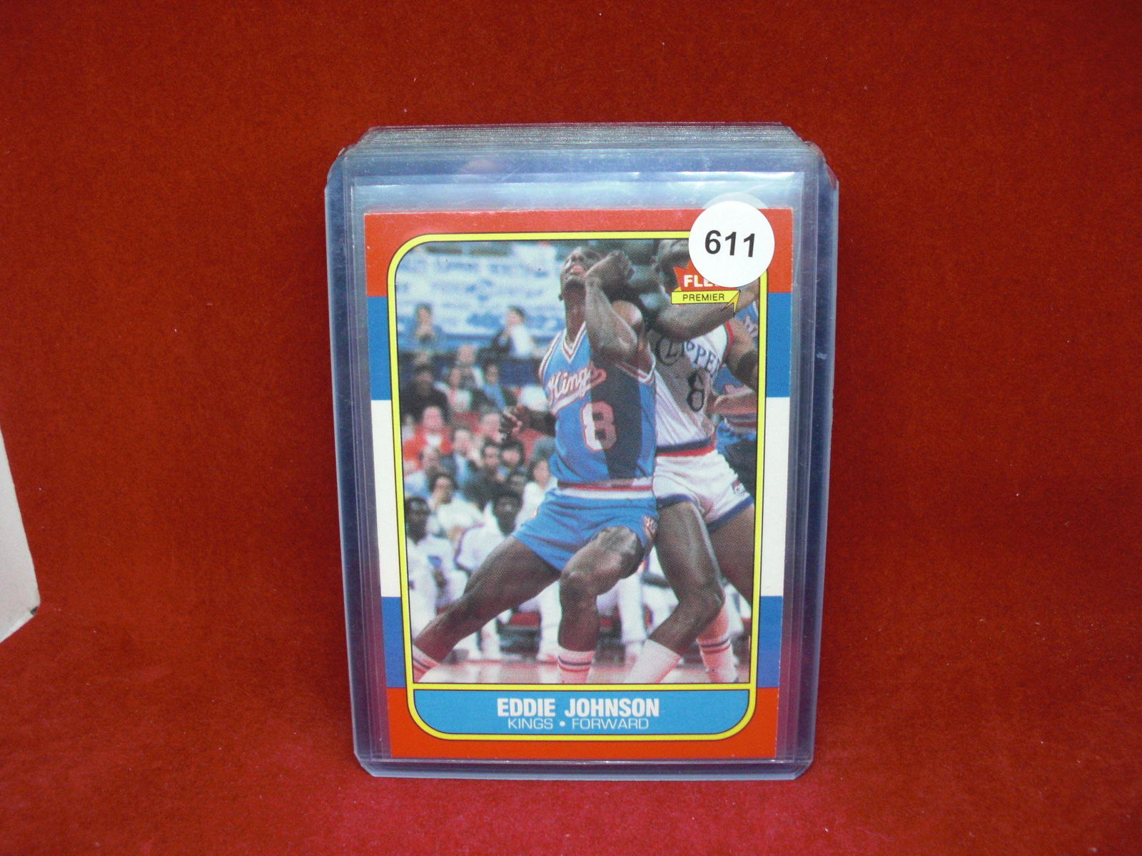 1986 fleer basketball Eddie Johnson (1 of 1)