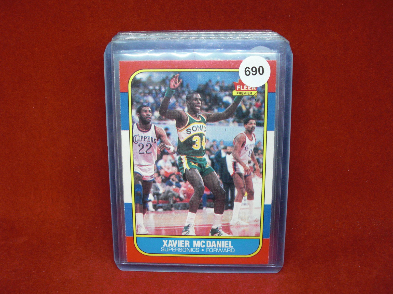 1986 fleer basketball Xavier McDaniel: better grade 1986 fleer set break!
