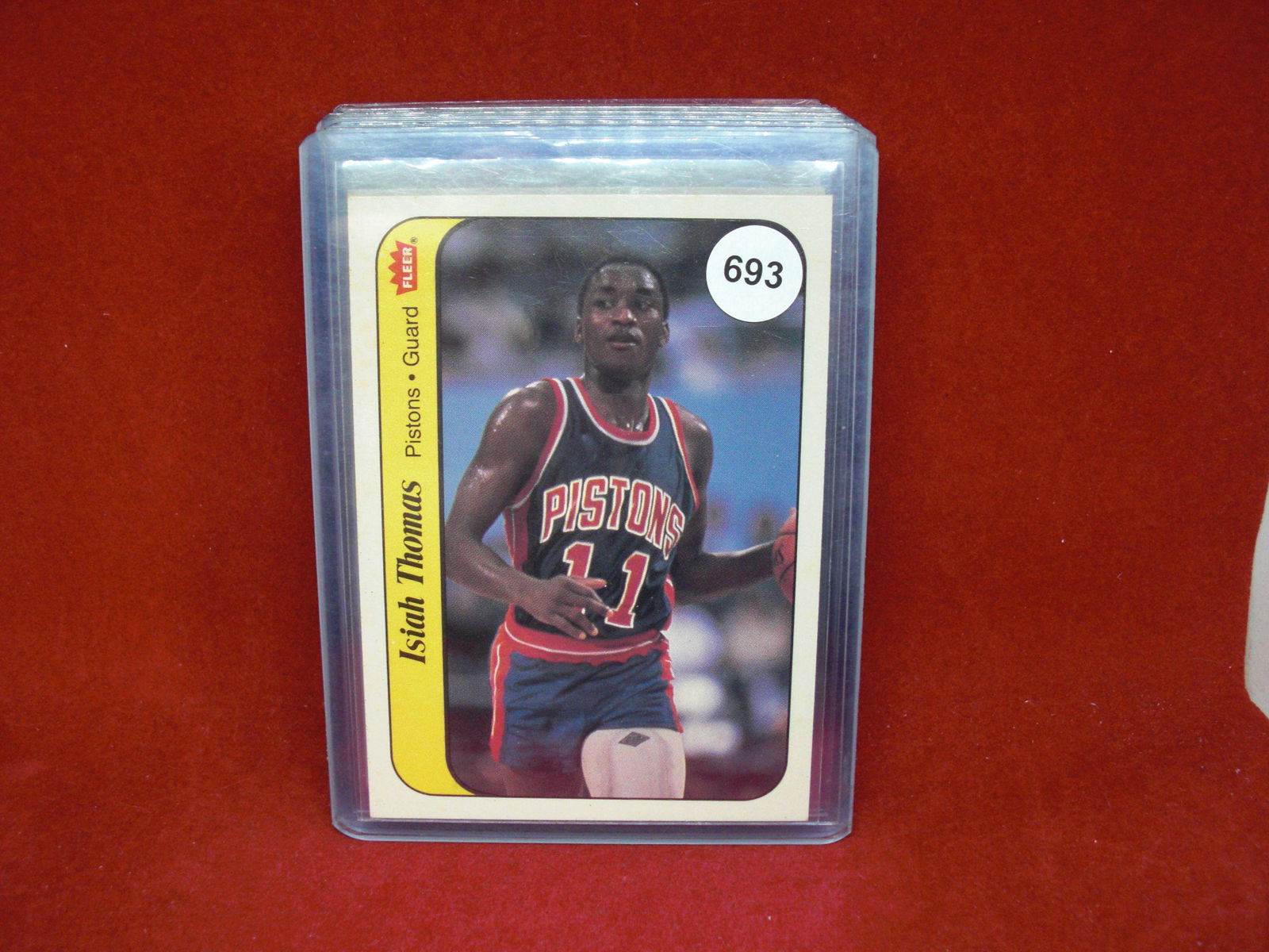 1986 fleer sticker Isaiah  Thomas (1 of 1)