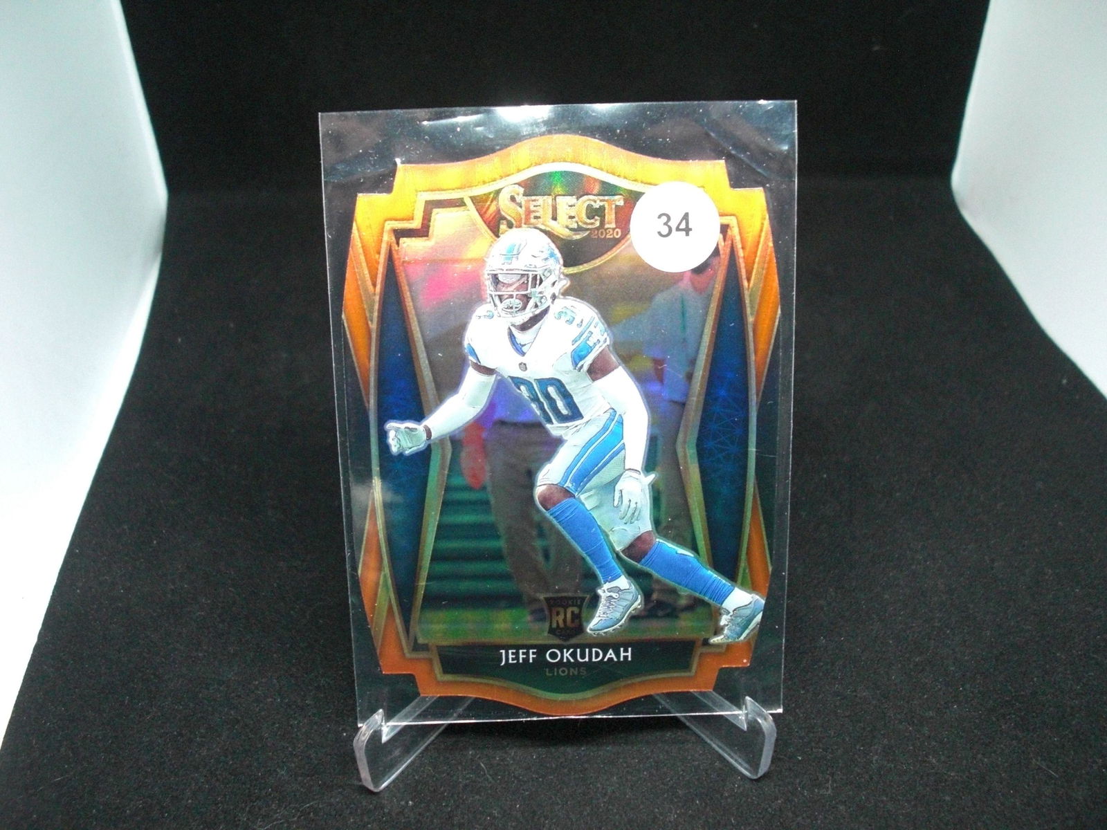 jeff okudah orange die cut prizm (1 of 1)