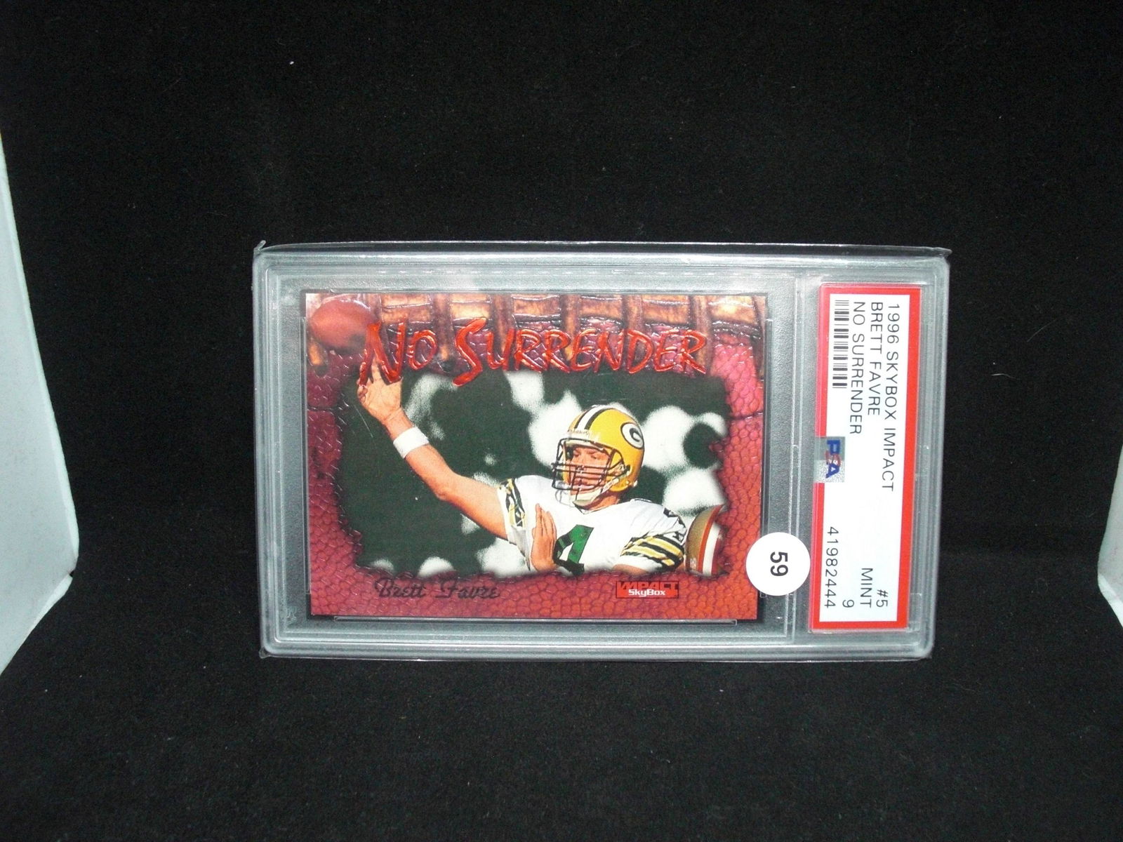 psa graded 9 brett favre insert card (1 of 1)