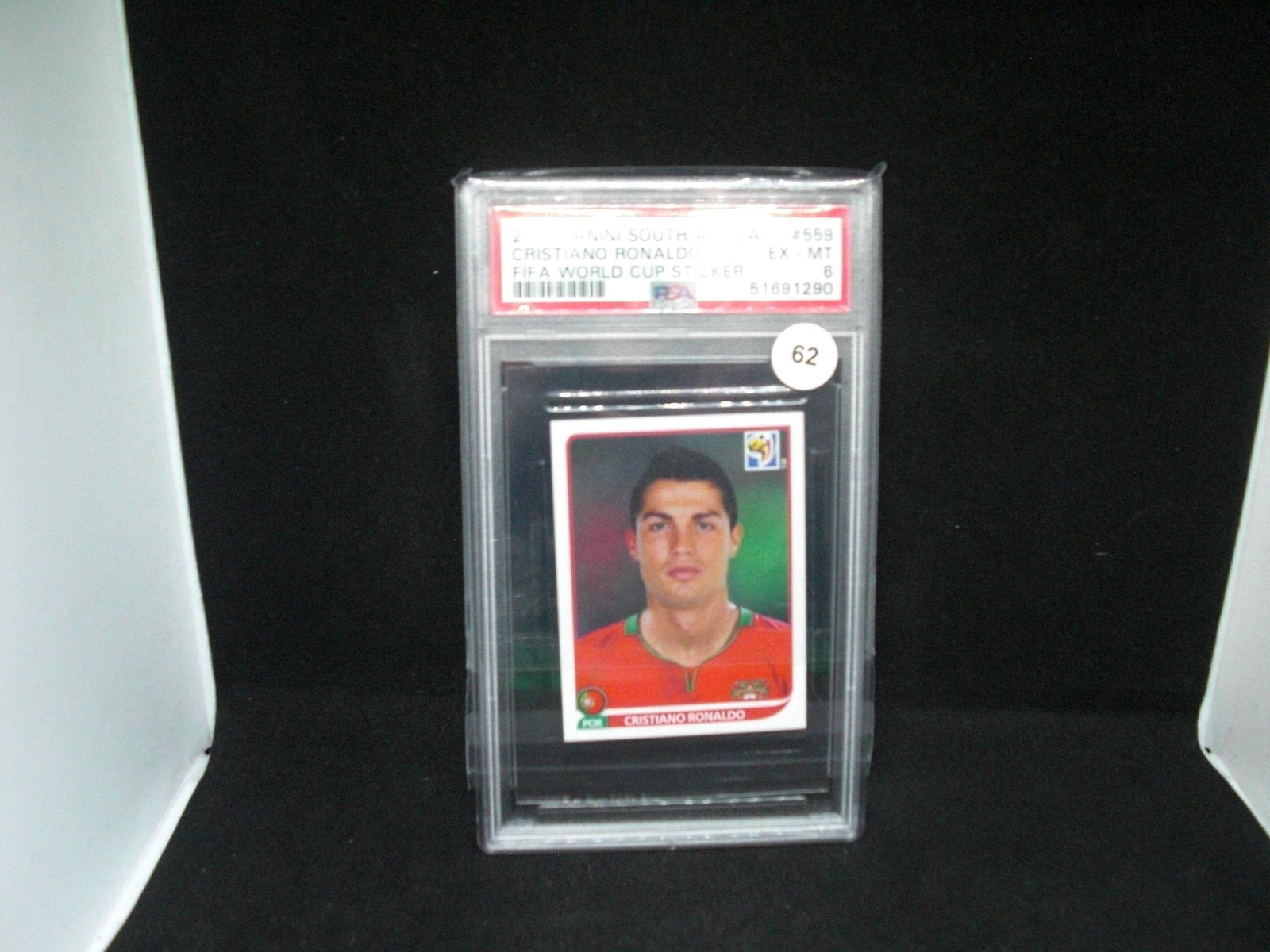 psa 6 cristiano ronaldo 2010 world cup sticker: psa 6 cristiano ronaldo 2010 world cup sticker