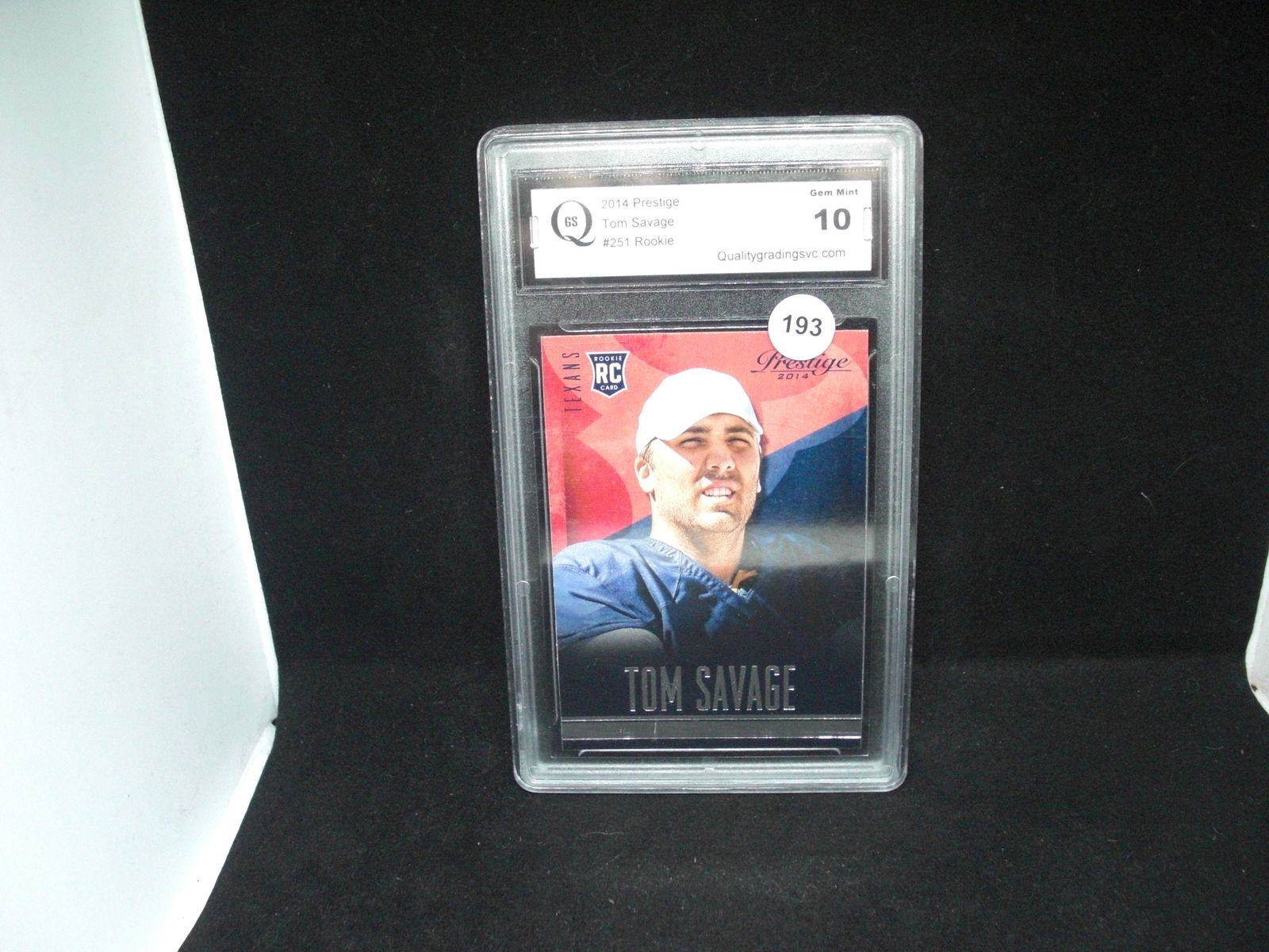 QGS graded 10 tom savage rookie (1 of 1)