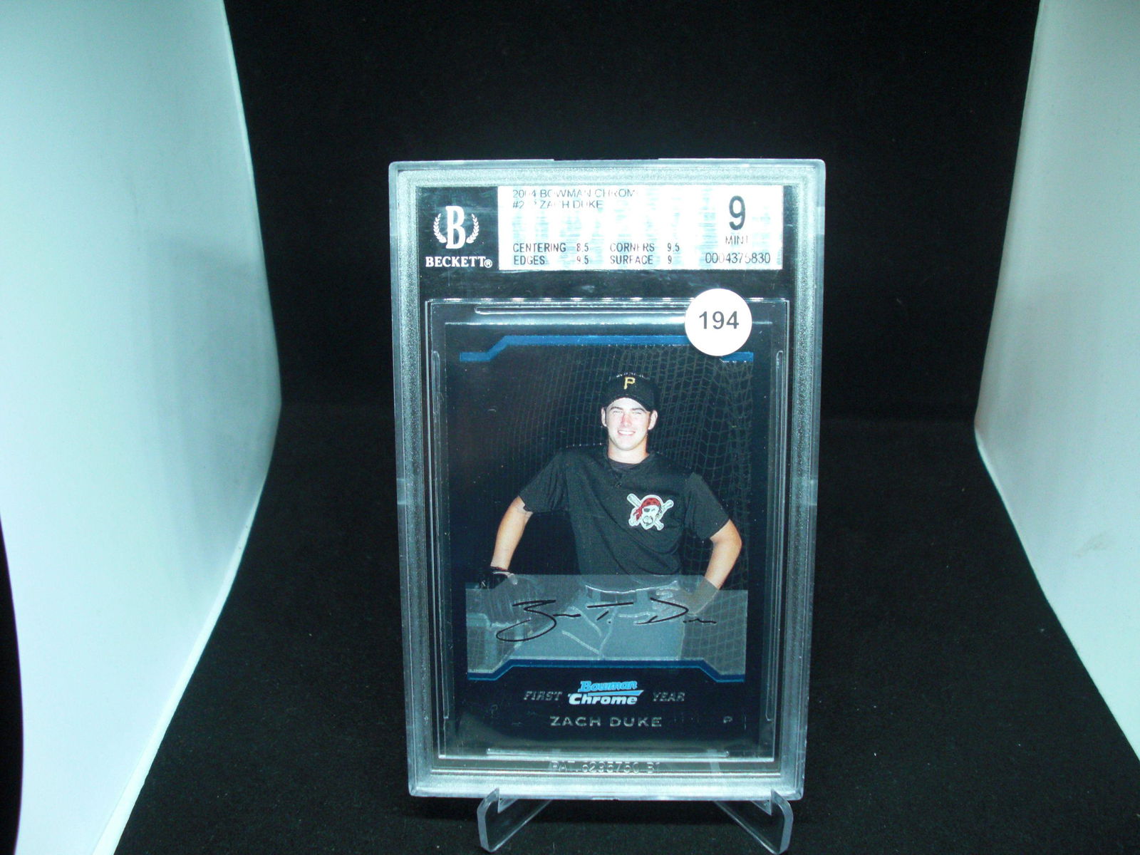 BGS graded 9 zach duke 1st bowman (1 of 1)