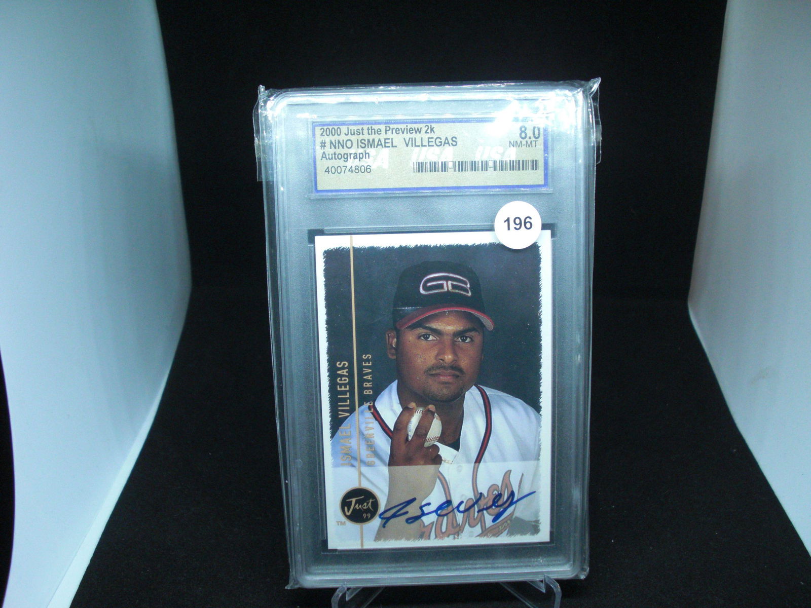 USA graded ismael villegas rookie auto (1 of 1)