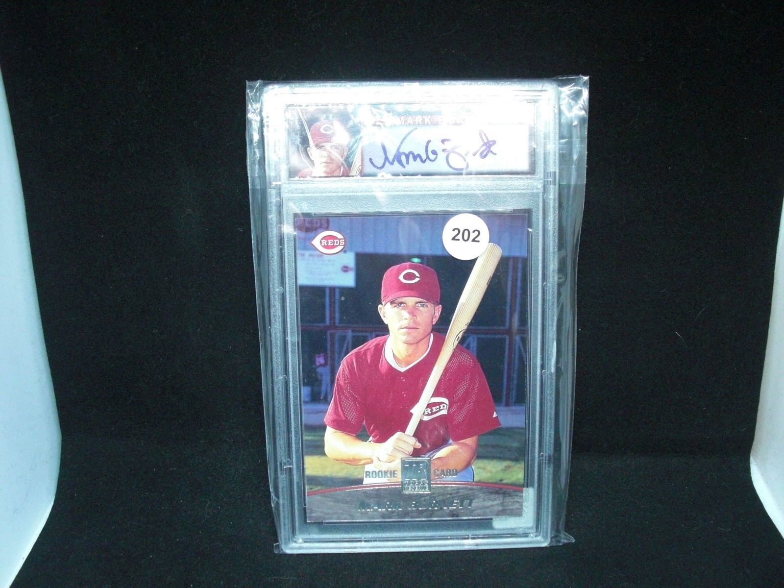 mark burnett psa slabbed auto/rookie combo (1 of 1)