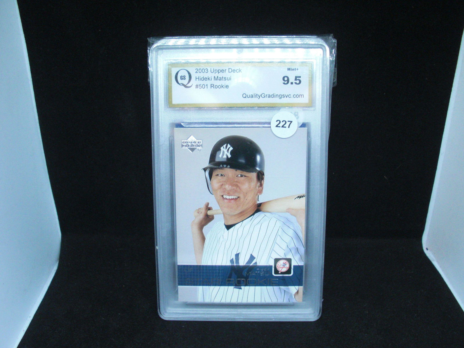 qgs 9.5 hidek matsui rookie card (1 of 1)