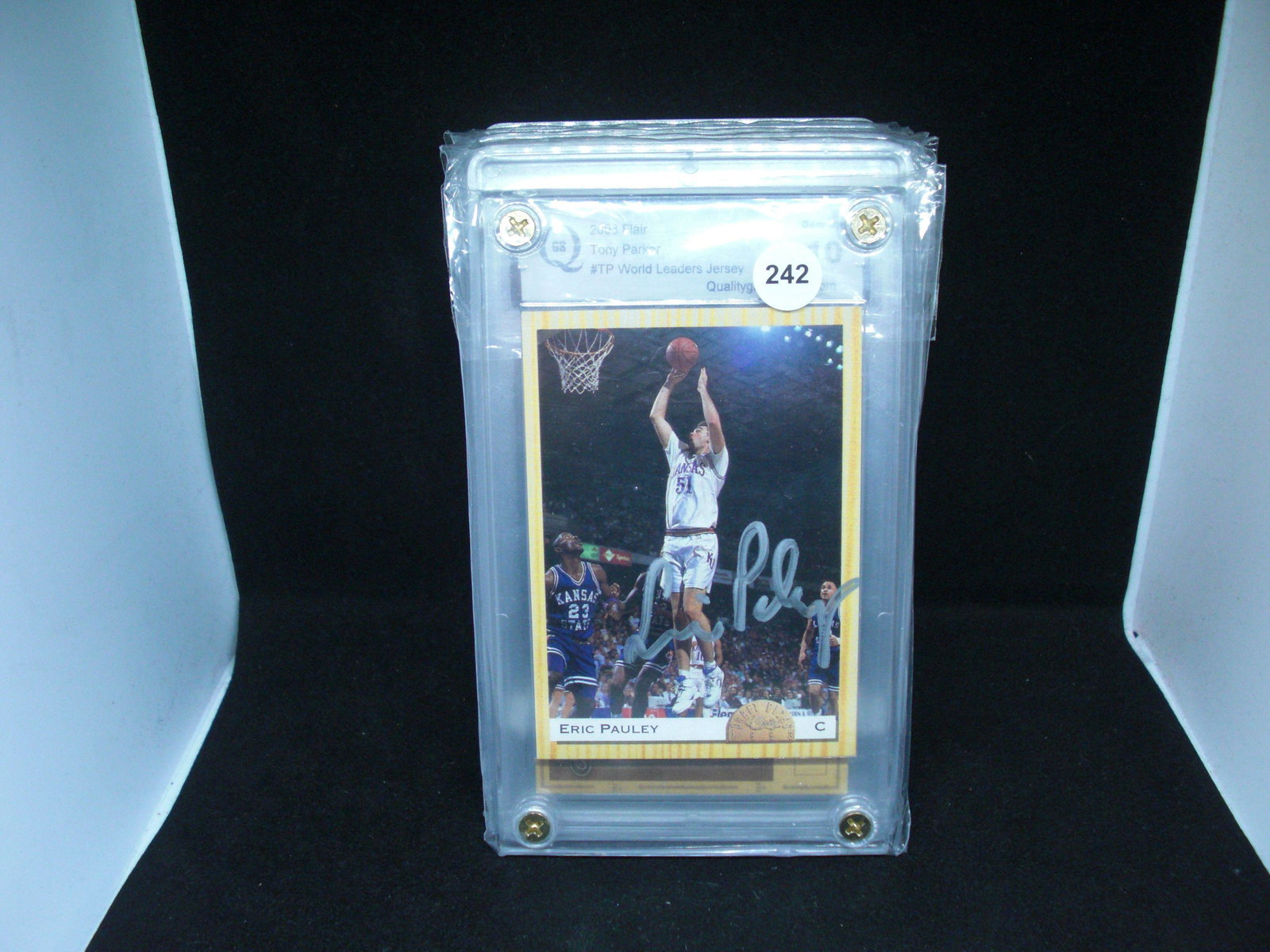 eric pauly signature card in acrylic holder: eric pauly signature card in acrylic holder