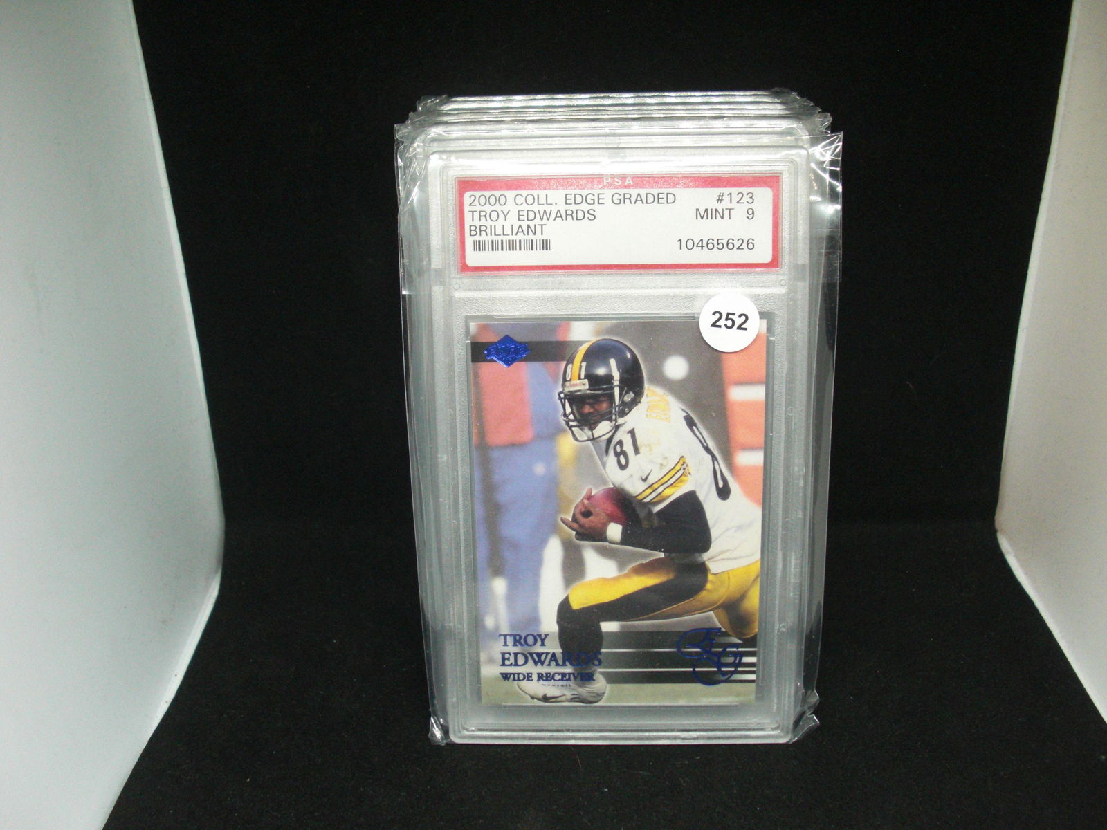 psa mint 9 troy edwards rookie (1 of 1)