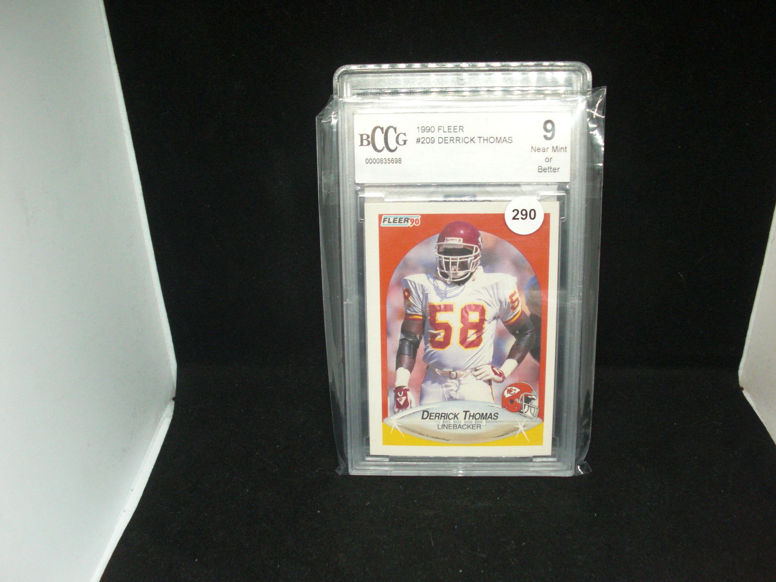 bccg graded derrick thomas 1990 fleer (1 of 1)