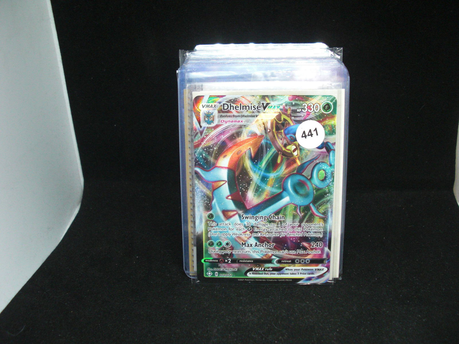 dhelmise vmax pokemon card (1 of 1)