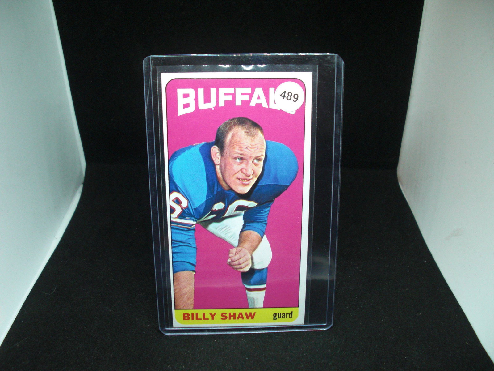 Billy Shaw vintage 1965 topps football: short print