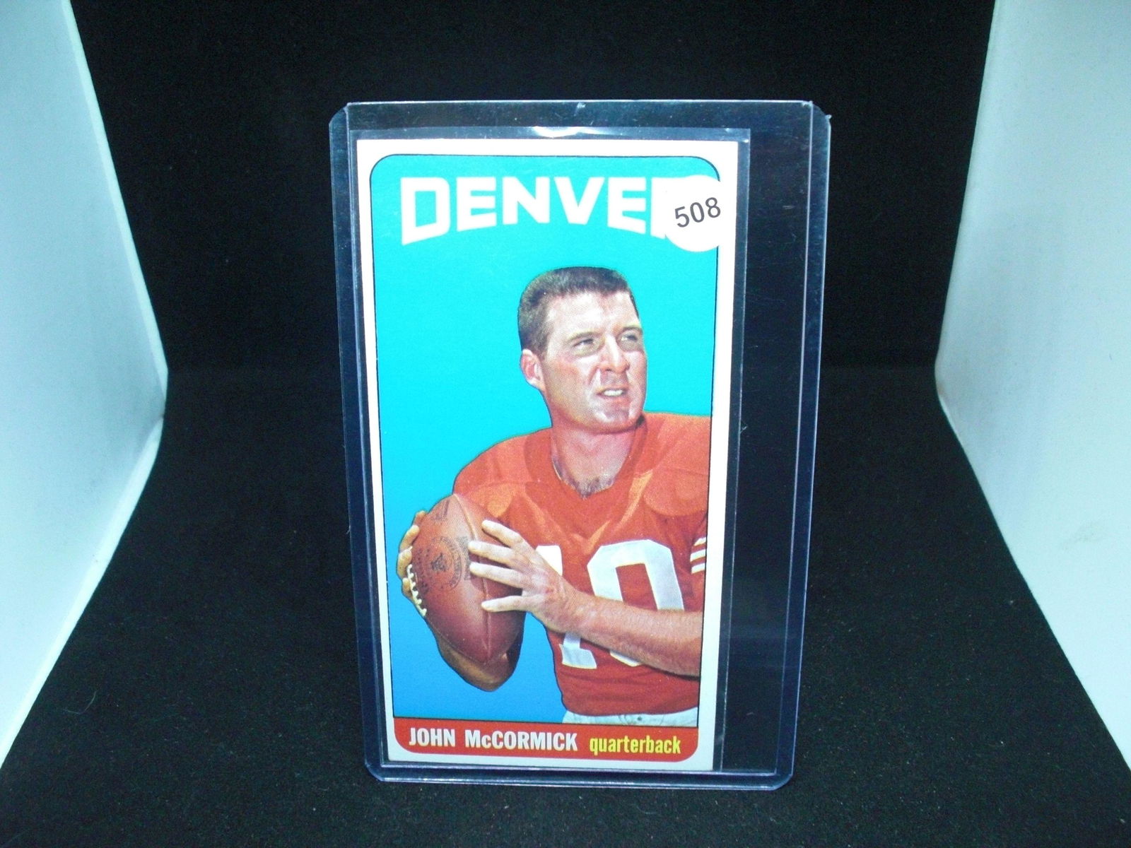 John McCormick vintage 1965 topps football: higher grade 1965 topps football card "Tall Boys"