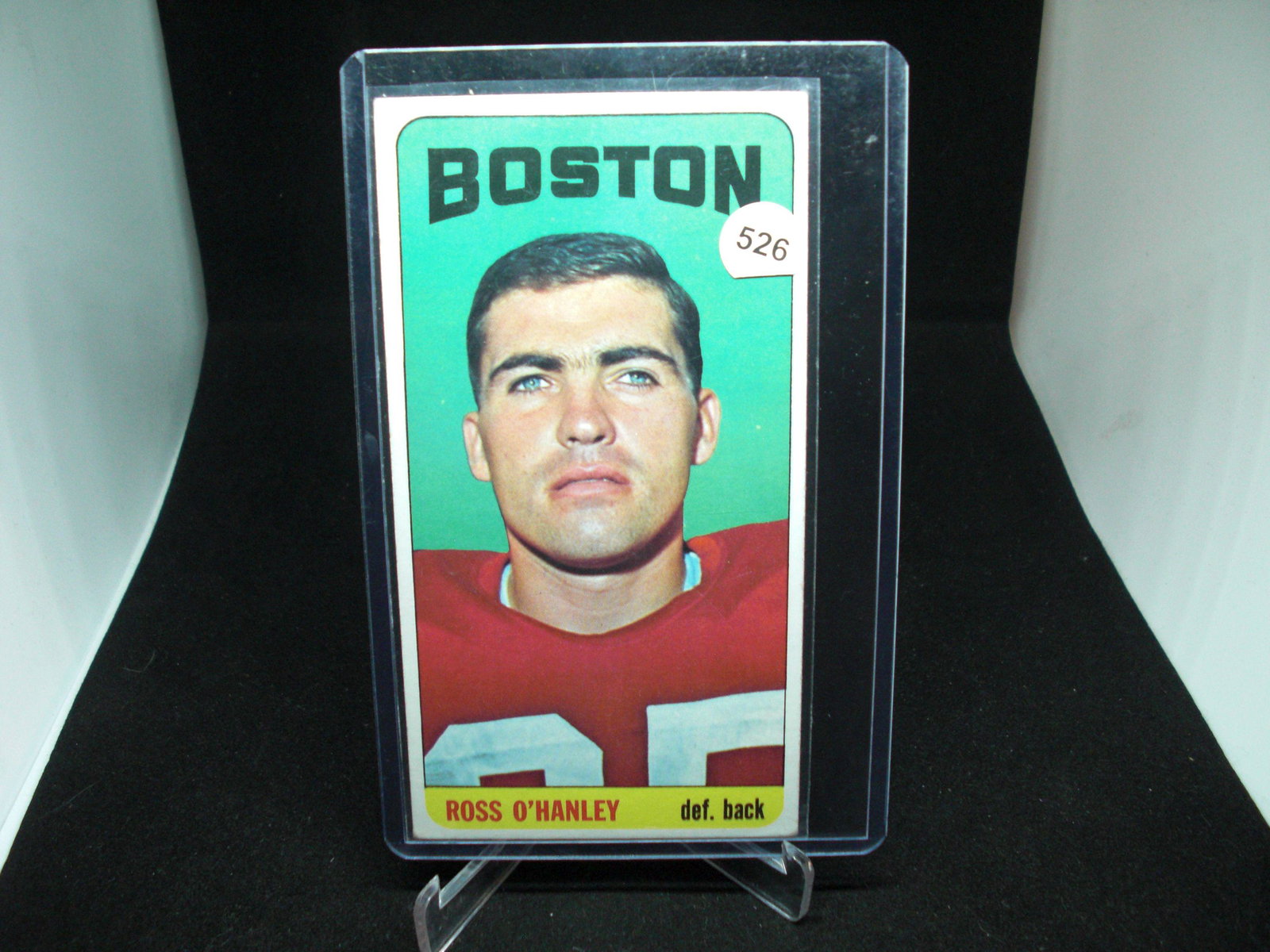 Ross o'hanley 1965 Topps tall boy: higher grade 1965 topps football card "Tall Boys"
