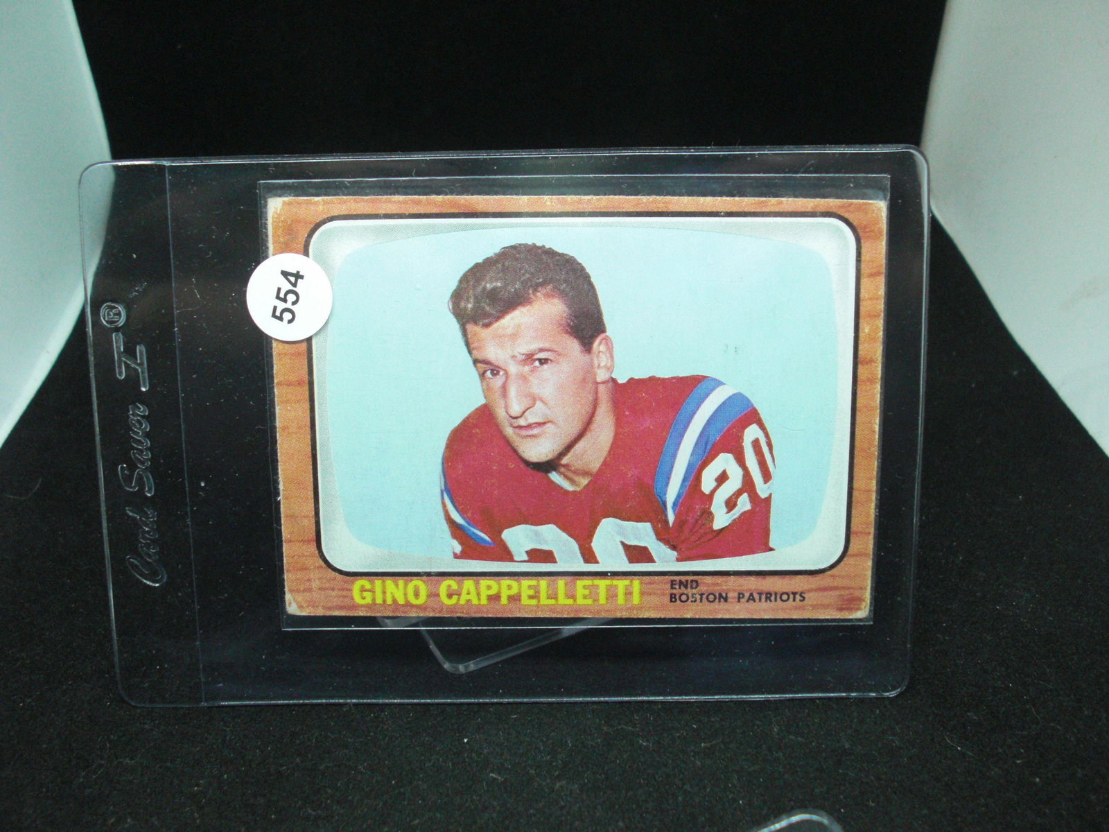Gino cappelletti 1966 Topps football: better grade vintage football card tough year sharp card