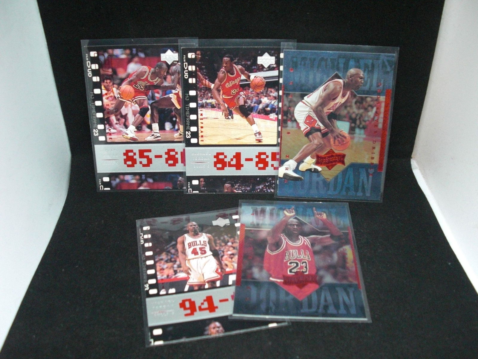 Lot of five assorted Michael Jordan cards (1 of 1)