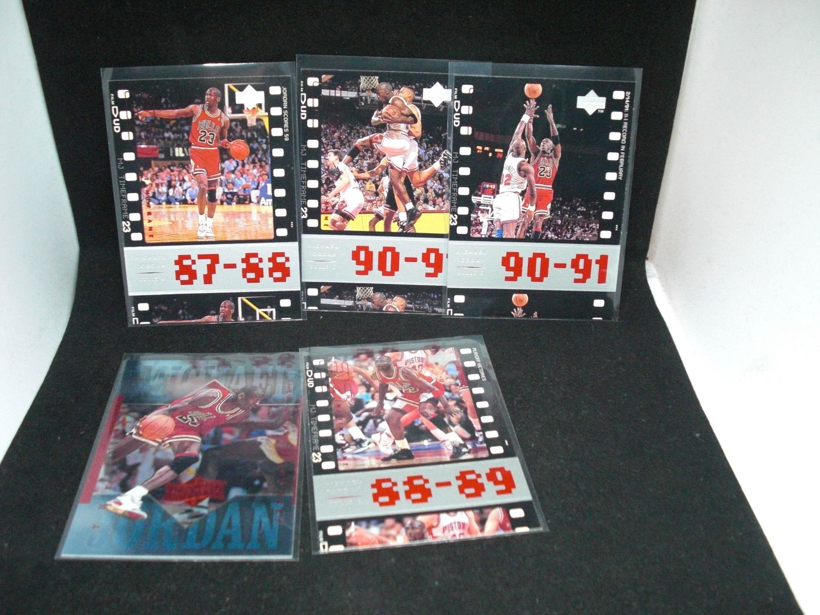 Lot of five assorted Michael Jordan cards (1 of 1)