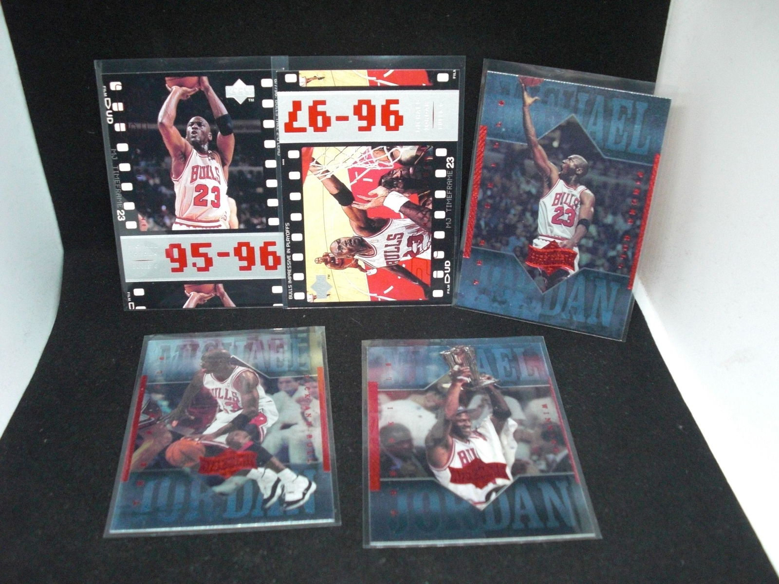 Lot of five assorted Michael Jordan cards (1 of 1)