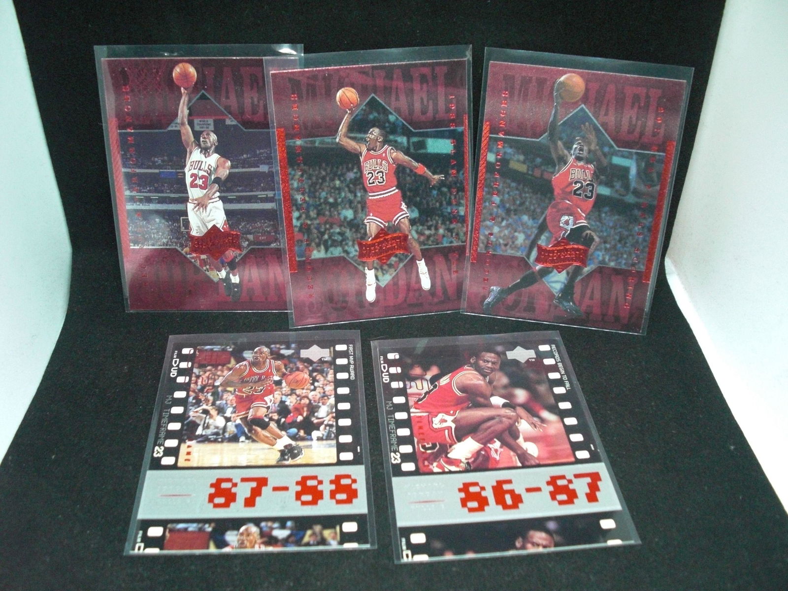 Lot of five assorted Michael Jordan cards (1 of 1)