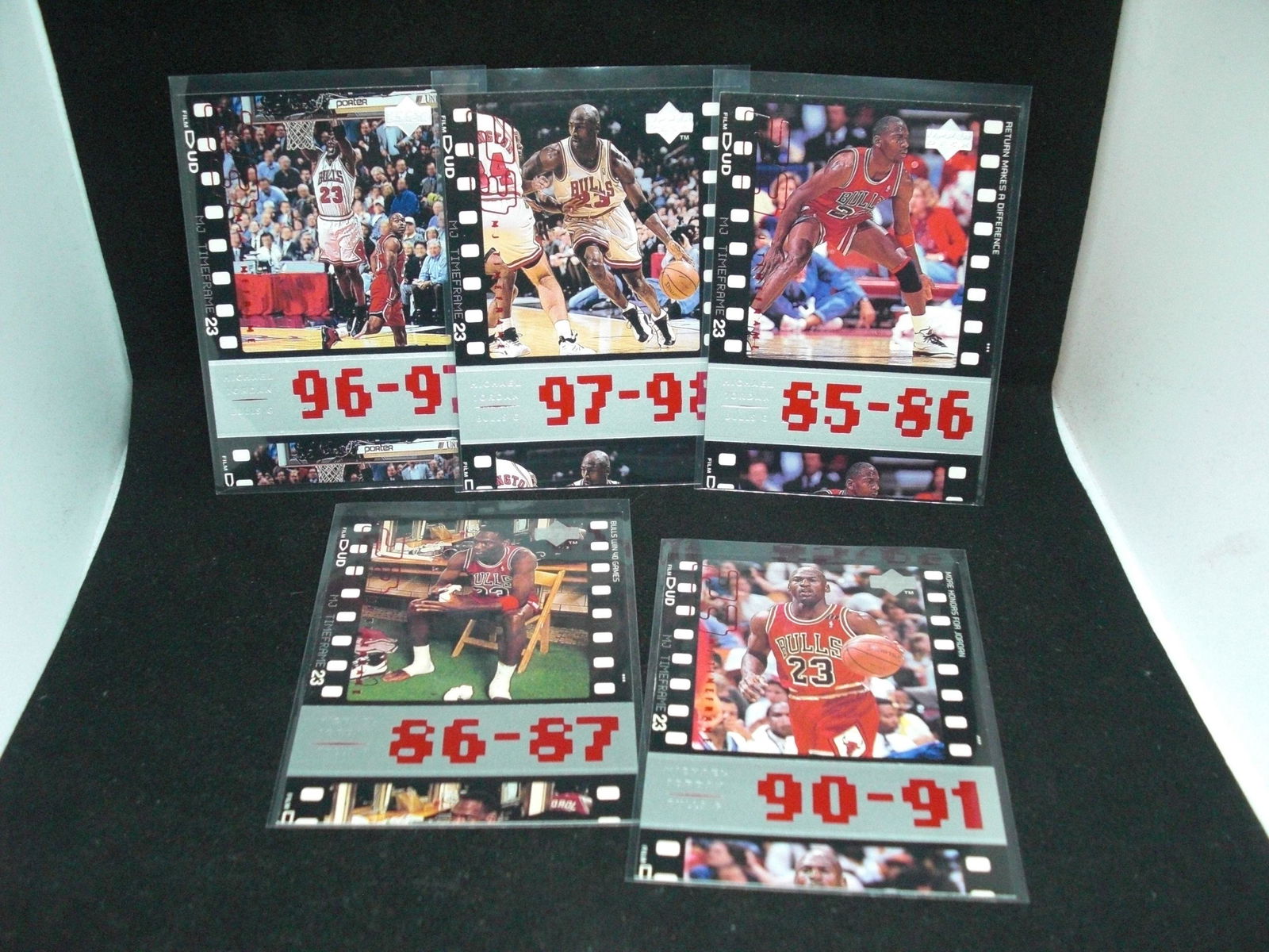 Lot of five assorted Michael Jordan cards (1 of 1)