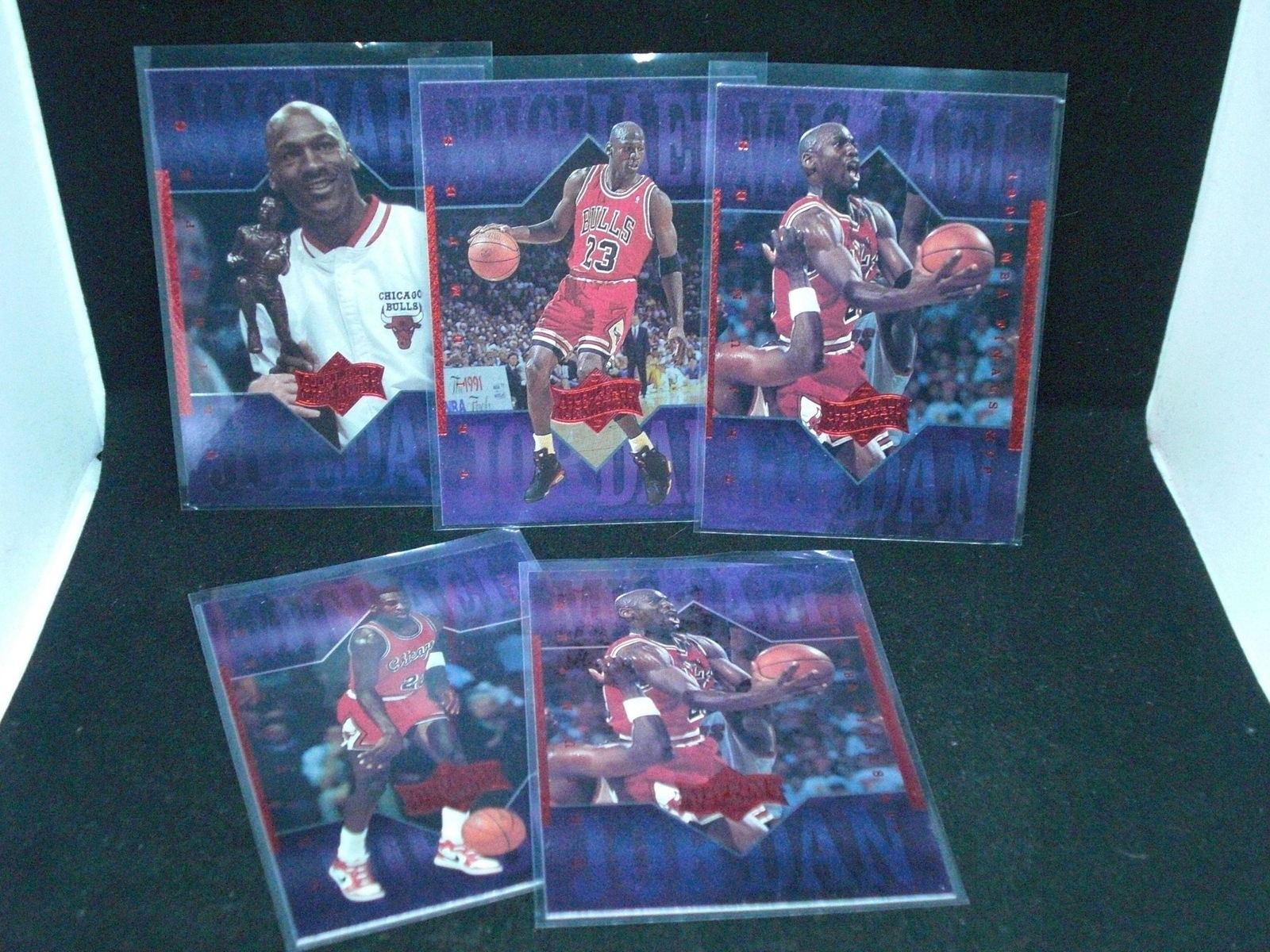 Lot of five assorted Michael Jordan cards (1 of 1)