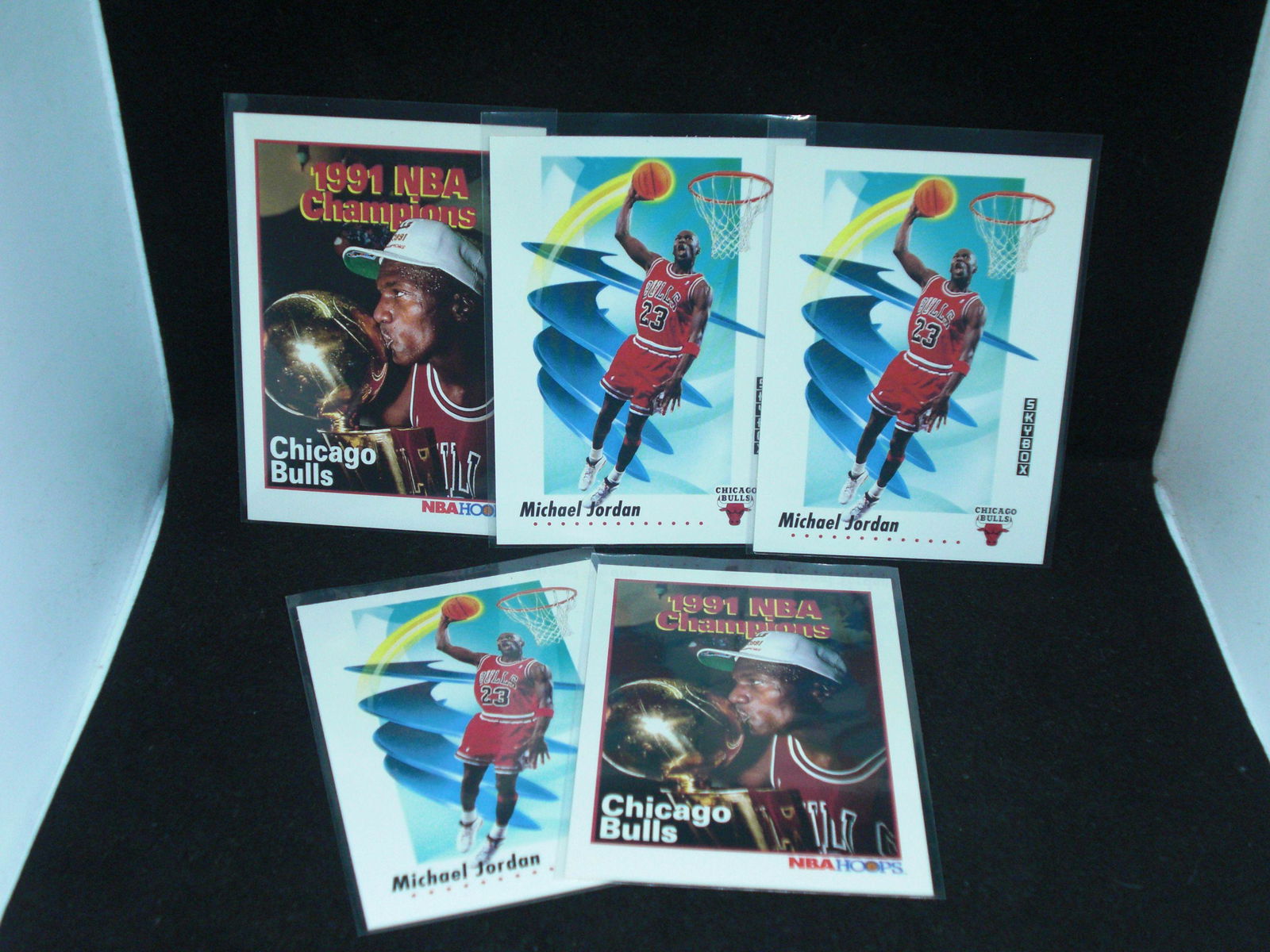 Lot of five assorted Michael Jordan cards (1 of 1)