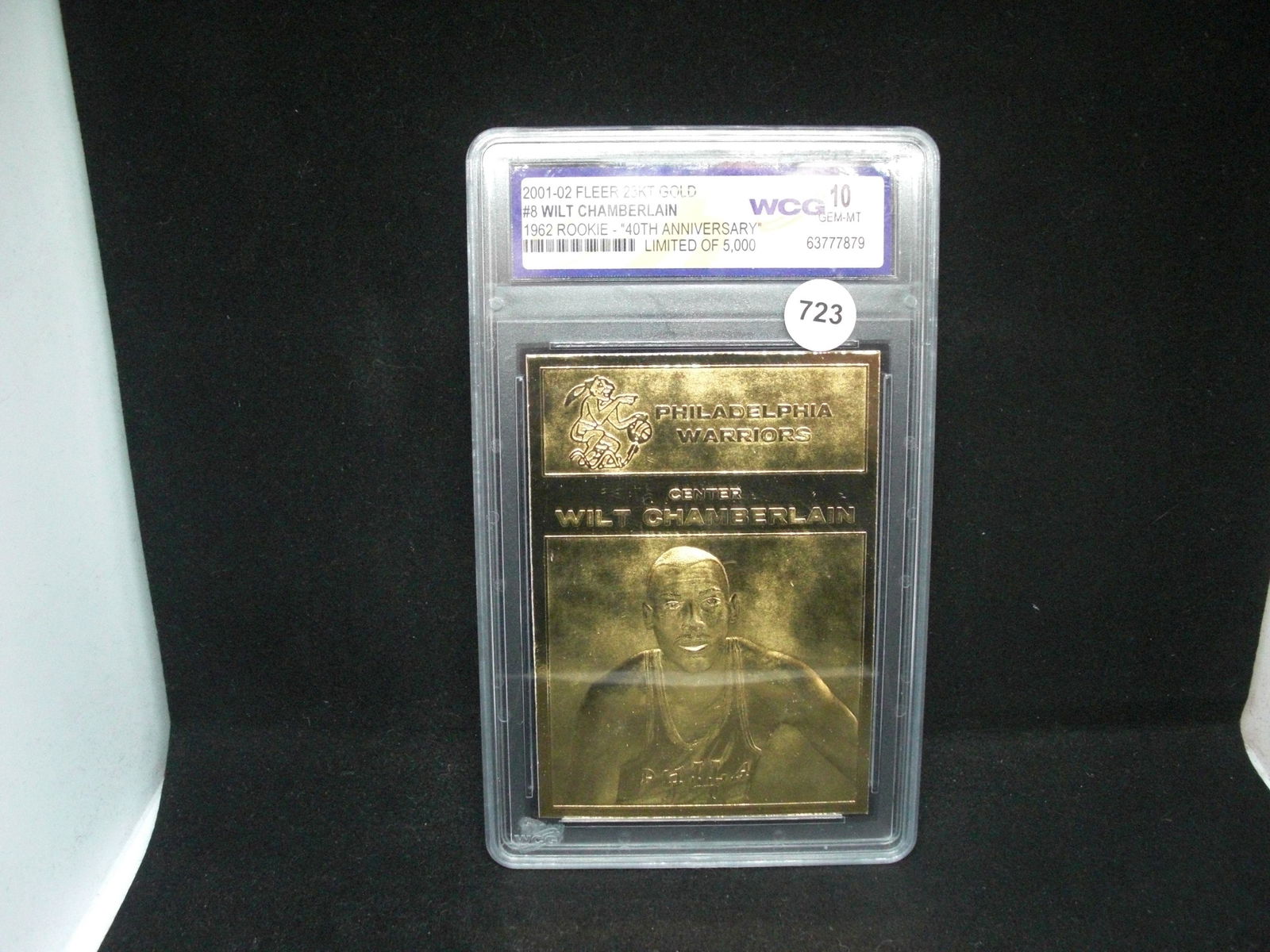 wcg graded gem 10 wilt chamberlain gold card (1 of 1)