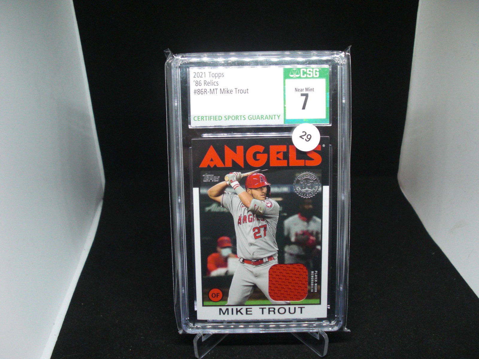 CSG 7 mike trout 1986 style patch (1 of 1)
