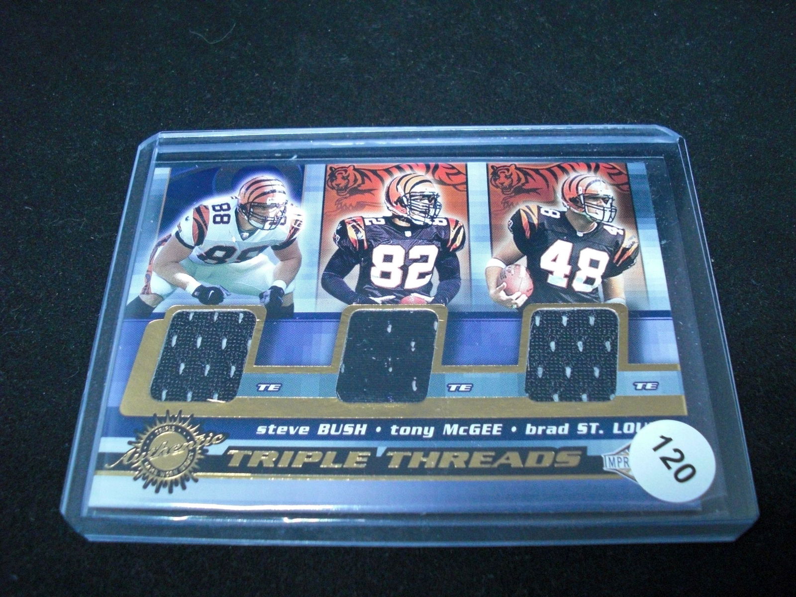 Cincinnati Bengals triple jersey card (1 of 1)