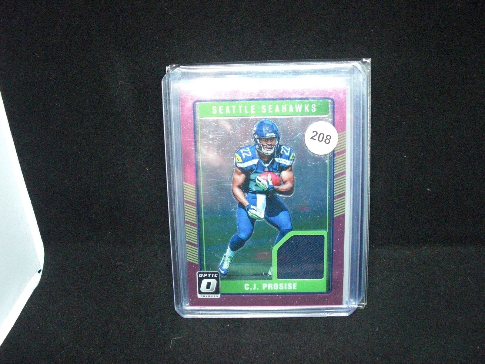 CJ prosise pink optic jersey card (1 of 1)