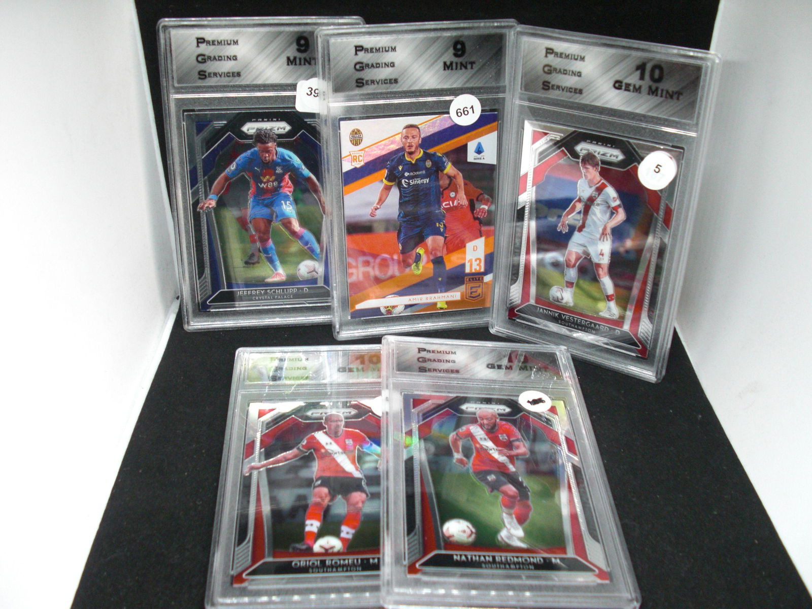 lot of 5 PGS graded prizm soccer cards (1 of 1)