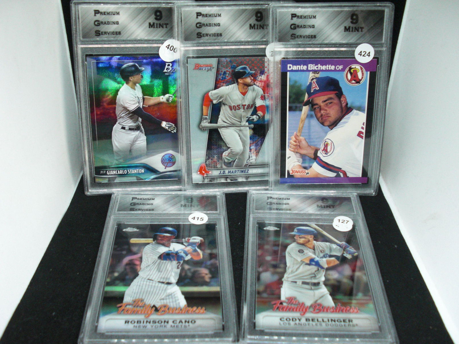 lot of 5 PGS graded baseball cards (1 of 1)