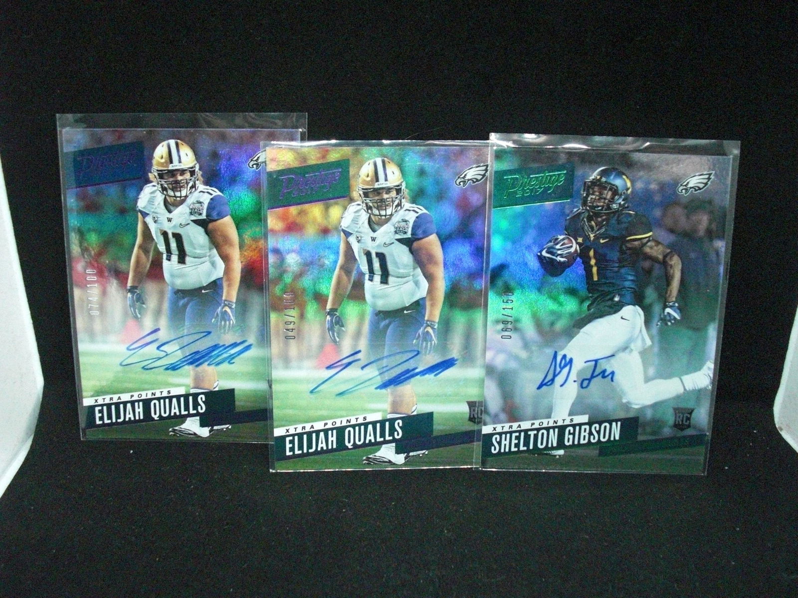 Lot of three autographed football cards (1 of 1)