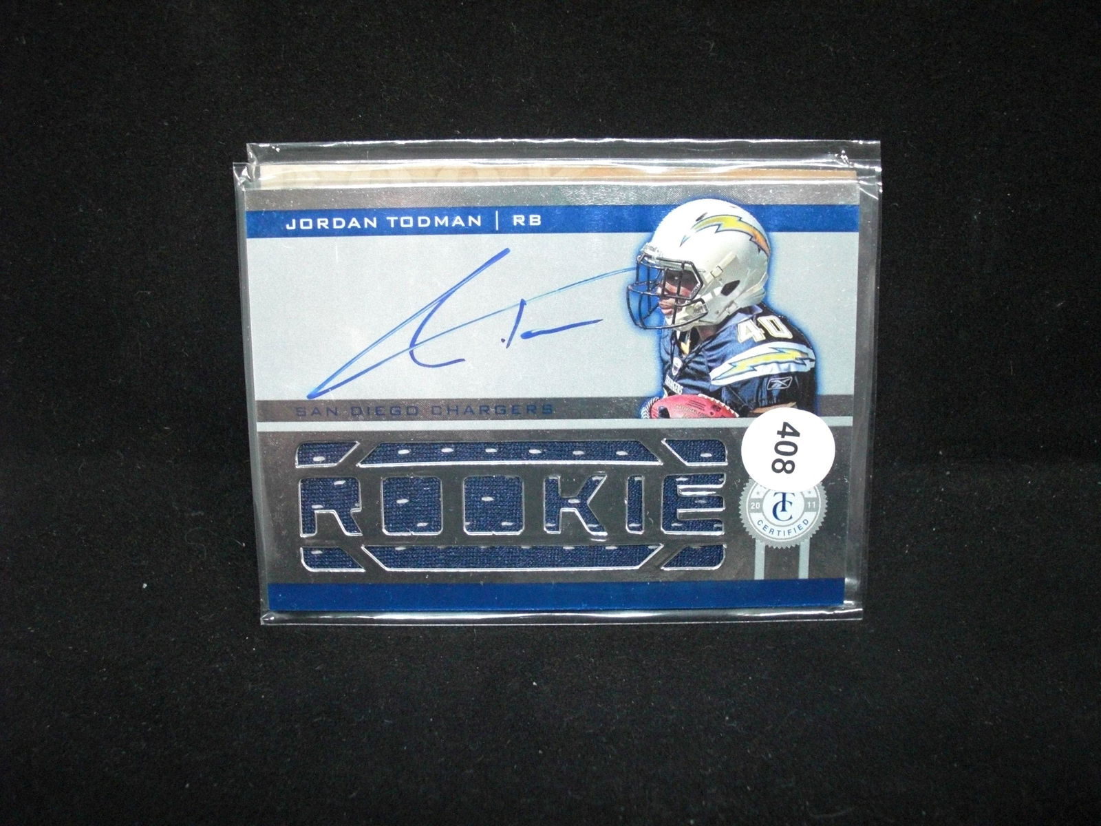 Jordan todman autographed jersey card 050/499 (1 of 1)