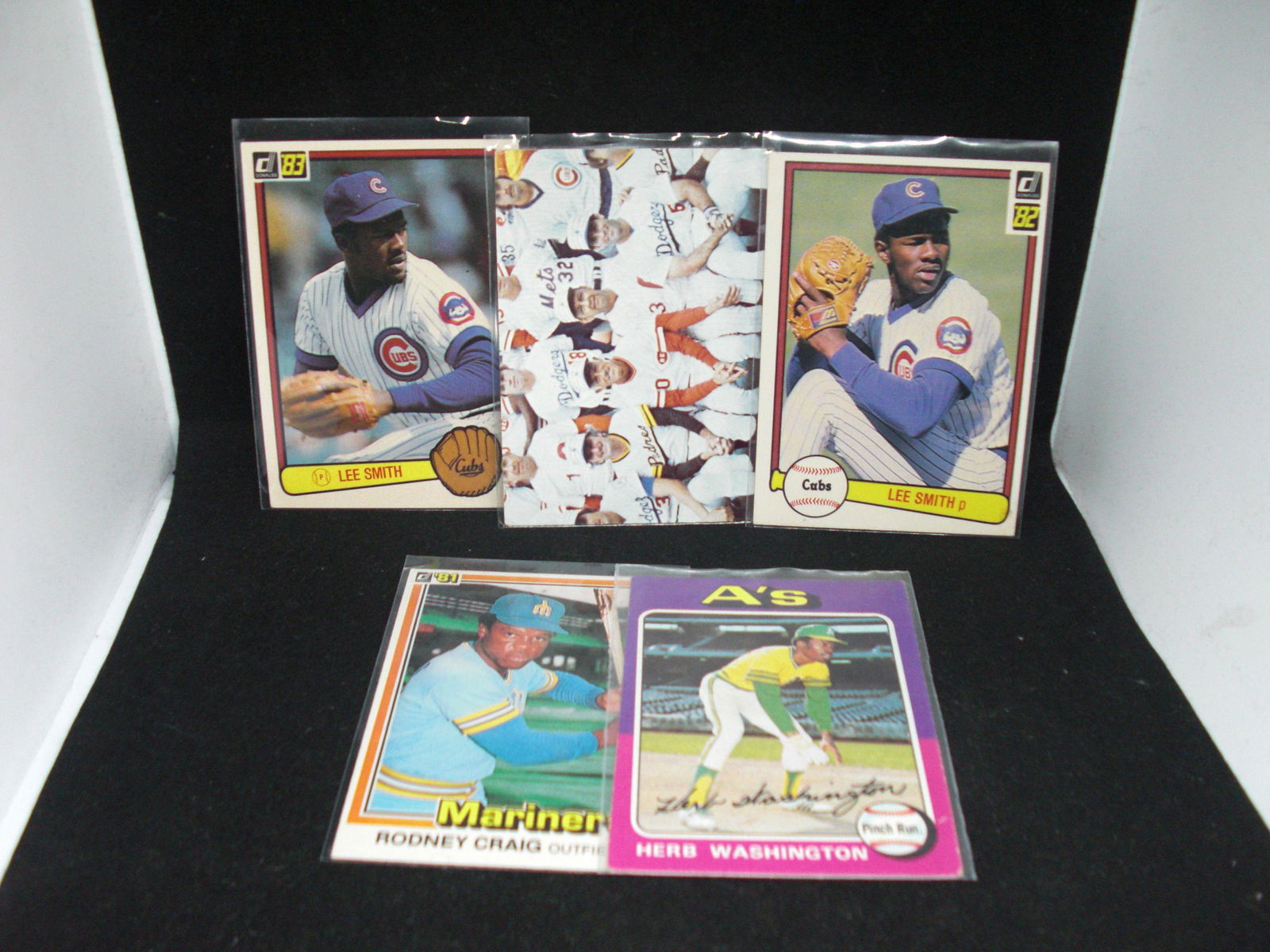 lot of 5 assorted baseball cards (1 of 1)