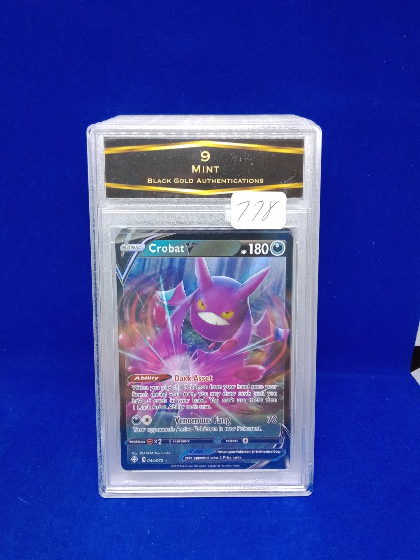 BGA 9 Graded Pokemon card crobat v (1 of 1)