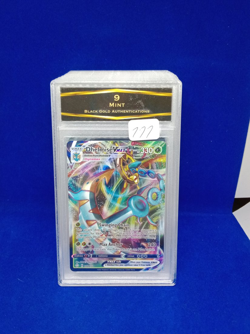 BGA 9 Graded Pokemon card dehlmise vmax (1 of 1)