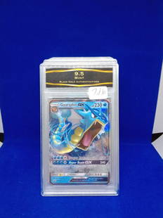 BGA 9.5 graded Pokemon card Gyarados gx: BGA 9.5 graded Pokemon card Gyarados gx