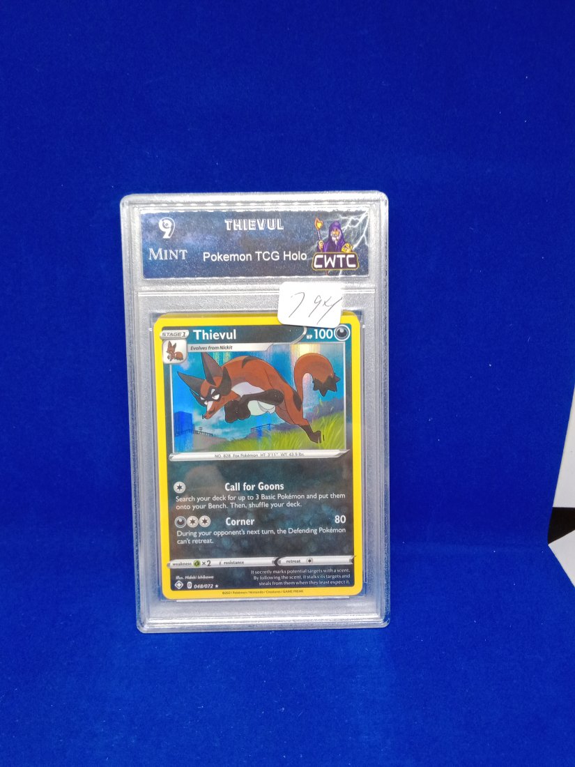 CWTC 9 mint thievul graded Pokemon card (1 of 1)