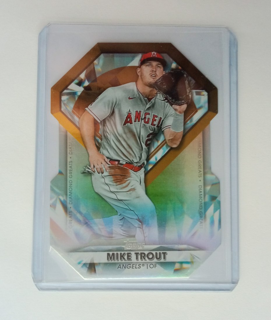 Mike Trout 2022 Topps diamond gems die cut insert (1 of 1)